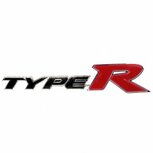 Embl&egrave;me de type R (FN2 Type R) Genuine Honda