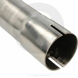 Uitlaatpijp rond 100cm - &Oslash;76mm/3.0&#039;&#039; QSP