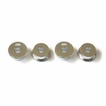 Caoutchoucs de cr&eacute;maill&egrave;re de direction &eacute;toile - Argent BLOX Racing Honda
