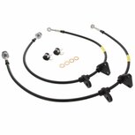 Front brake hoses stainless steel braided (T&Uuml;V) - Black Goodridge Honda