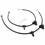Bremsschl&auml;uche vorne Edelstahlflex (T&Uuml;V) - Schwarz Goodridge Honda