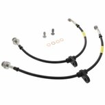 Front brake hoses stainless steel braided (T&Uuml;V) - Black Goodridge Honda