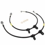 Bremsschl&auml;uche vorne Edelstahlflex (T&Uuml;V) - Schwarz Goodridge Honda