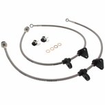 Front brake hoses stainless steel braided (T&Uuml;V) - Silver Goodridge Honda