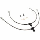 Front brake hoses stainless steel braided (T&Uuml;V) - Silver Goodridge Honda
