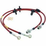 Bremsschl&auml;uche vorne aus Edelstahlgewebe (T&Uuml;V) - Rot Goodridge Honda