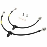 Rear brake hoses stainless steel braided (T&Uuml;V) - Black Goodridge Honda