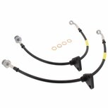 Bremsschl&auml;uche hinten aus Edelstahlgewebe (T&Uuml;V) &ndash; Schwarz Goodridge Honda
