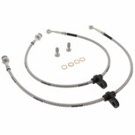Rear brake hoses stainless steel braided (T&Uuml;V) - Silver Goodridge Honda