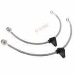 Bremsschl&auml;uche hinten aus Edelstahlgewebe (T&Uuml;V) &ndash; Silber Goodridge Honda