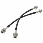 Bremsschl&auml;uche hinten aus Edelstahlgewebe (Trommelbremsen) (T&Uuml;V) &ndash; Schwarz Goodridge Honda