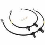Bremsschl&auml;uche hinten Edelstahlflex (Scheibenbremsen) (T&Uuml;V) - Schwarz Goodridge Honda