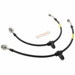 Bremsschl&auml;uche hinten Edelstahlflex (Scheibenbremsen) (T&Uuml;V) - Schwarz Goodridge Honda