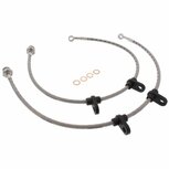 Rear brake hoses stainless steel braided (disc brakes) (T&Uuml;V) - Silver Goodridge Honda