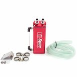 Rechthoekige olie opvangtank 600cc 15mm - Rood D1 Spec