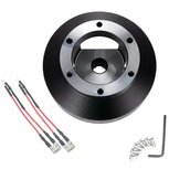 Moyeu de volant (long) - Noir (airbag) US-Racing Honda