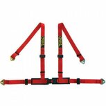 4-punts gordel 2&#039;&#039; Pro Street - Rood QSP