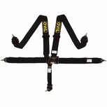 5-punts gordel Nascar style FIXED - Zwart QSP