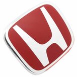 H-Emblem vorne &ndash; Rot Genuine Honda