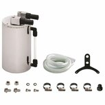 Olie catchtank (rond 900cc) - zilver Mishimoto