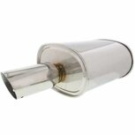 Einddemper universeel rvs G35 SRS