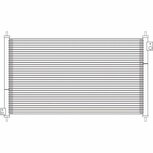 Radiateur de climatisation Ashuki Honda