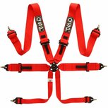 6-punts gordel Pro Plus FIA - Rood QSP