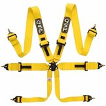 6-punts gordel Pro Plus FIA - Geel QSP