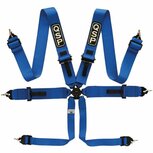 6-punts gordel Pro Plus FIA - Blauw QSP