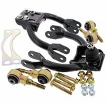 Kit carrossage avant bagues en caoutchouc durci - Noir Hardrace Honda