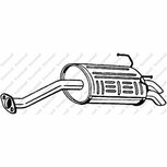 Endschalld&auml;mpfer Bosal Honda