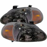 Headlights one piece smoke "JDM" Spring Honda