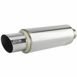 Einddemper universeel rvs (3.0&quot;&quot;) Skunk2