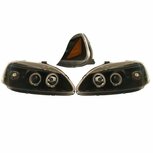 Headlights Angel Eyes black Spring Honda