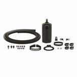 Baffled olie catchtank - Zwart Mishimoto