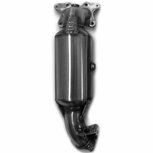 Downpipe with high flow 200 cell catalyst SRS Honda