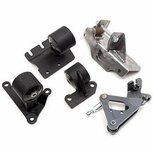 Motorhalterungen H/F-Serie - 75A - Schaltung (schwarz) Innovative Mounts Honda
