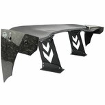 Verstelbare universele forged carbon achterspoiler NRG
