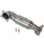 Downpipe met high flow 200 cell katalysator SRS Honda