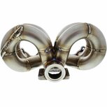 Turbo manifold stainless steel ram style T3 turbo flange, 44mm V-band wastegate flange SpeedFactory Honda