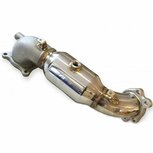 Downpipe with high flow 200 cell catalyst 3''/76mm stainless steel Invidia Honda
