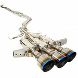 Catback exhaust system stainless steel R400 Invidia Honda