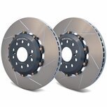 Front brake discs 2-piece - Grooved Girodisc Honda