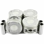 Piston set +0.50mm (75.50mm) (P28) DNJ Honda