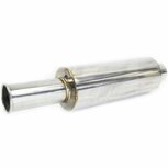 Universele einddemper rvs 2.5&quot;&quot;, gerolde tip PLM