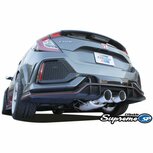Catback exhaust system stainless steel Supreme SP Greddy Honda
