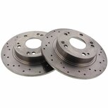 Disques de frein arri&egrave;re (282mm / 5x114.3) (DiD) - Perc&eacute;s Brakemax Honda