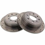 Disques de frein arri&egrave;re (239mm / 4x100) - Perc&eacute;s Brakemax Honda