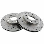 Front brake discs (240mm / 4x100) - Drilled Brakemax Honda