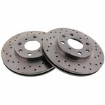 Vordere Bremsscheiben (240 mm / 4 x 100) &ndash; gebohrt Brakemax Honda
